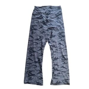 PINK Victoria's Secret Camo Flare‎ Leggings Women XL Gray V-Crossover Yoga Pants